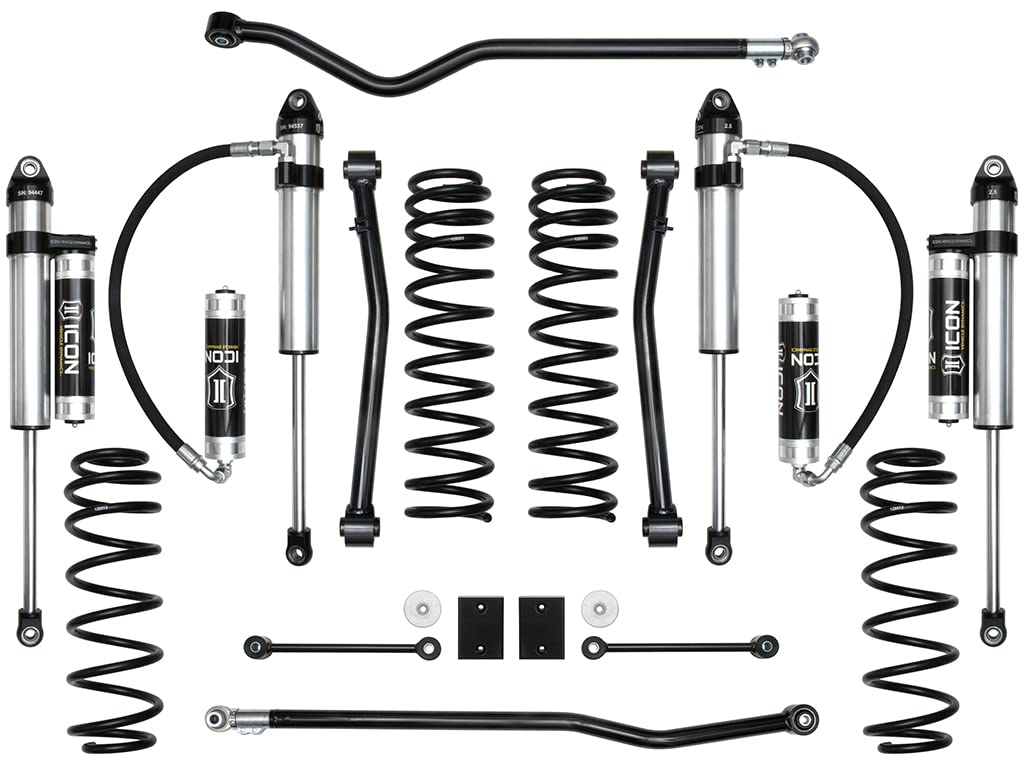 2.5" Lift, ICON Stage 5 Suspension System, Compatible with 2018-Up JL Wrangler, K22015