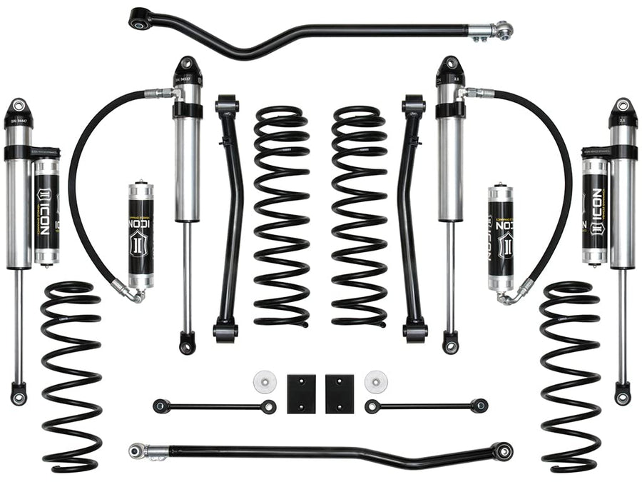 2.5" Lift, ICON Stage 5 Suspension System, Compatible with 2018-Up JL Wrangler, K22015