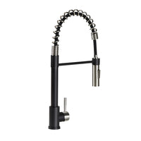 Lippert Coiled Pull-Down Kitchen Faucet Flow Max™ - Black/Stainless Steel