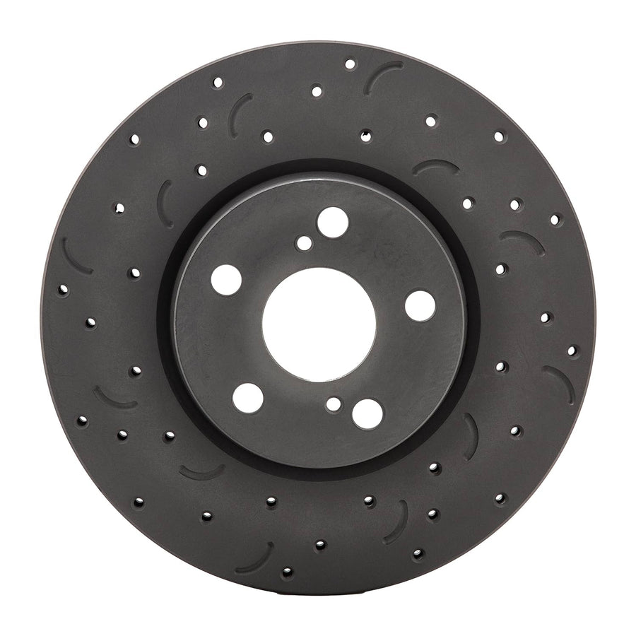 Hawk Performance Brakes - Talon HTC4979 Cross-Drilled and Slotted Vented Rotor, 10.83 in. Diameter, 1.83 in. Height
