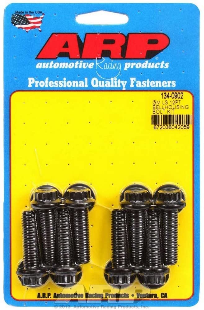 ARP Bellhousing Bolt Kit 134-0902, Black
