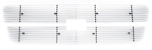 Horizontal T-Rex 21100 Aluminum Polished Finish Billet Grille Insert and Overlay for Chevrolet Silverado