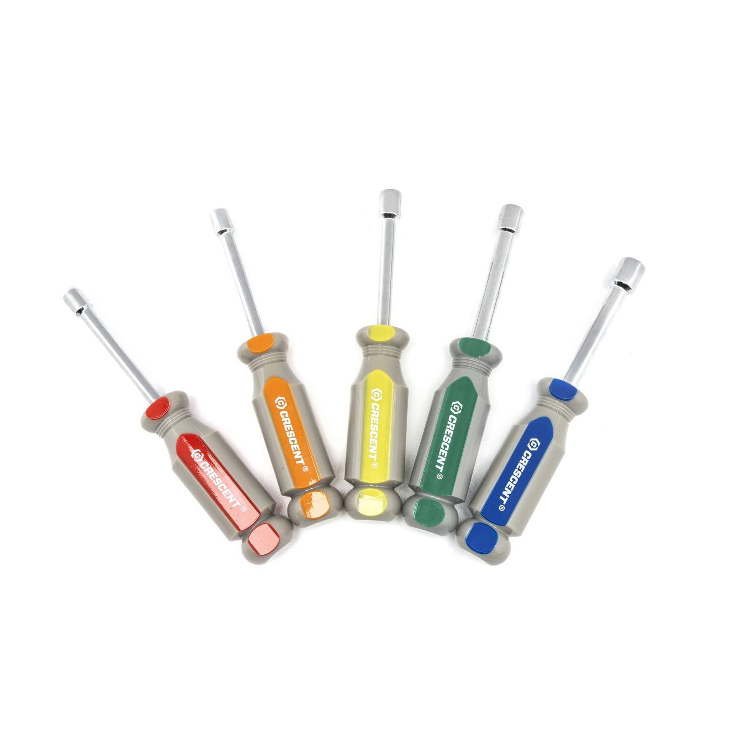 5 Pc. Crescent Metric Solid Shaft Tri-Lobe Acetate Nutdriver Set - CND5MM