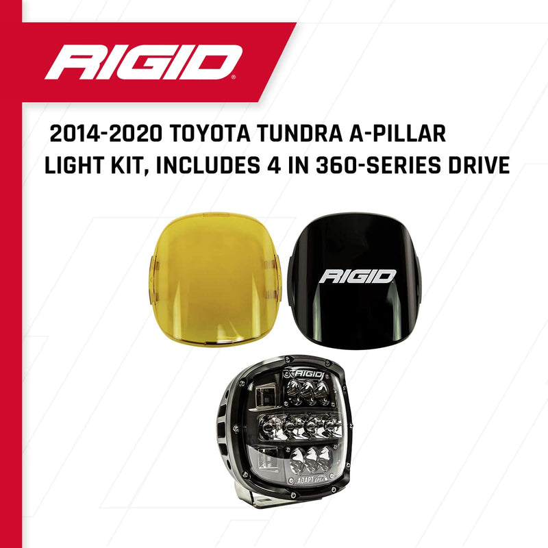 300414 RIGID INDUSTRIES – Adapt XP Extreme Powersports LED Light with 3 Lighting Zones – GPS Module – Single Light