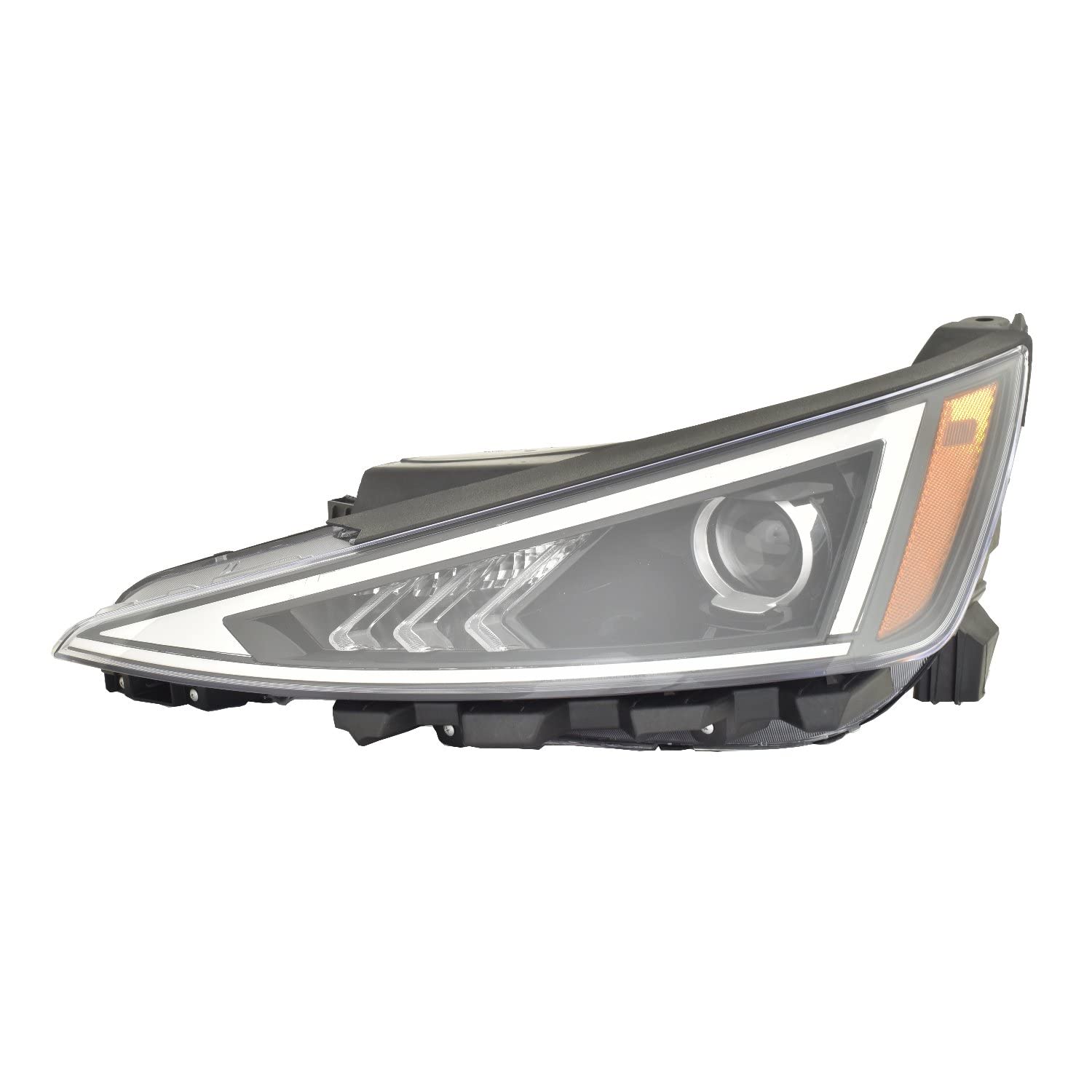 Automotive DEPO ACK for Hyundai Elantra 19-20 Headlight Halogen without LED DRL KRA Built LH Driver Side Replaces OEM: 92101-F2540 Partslink: HY2502239