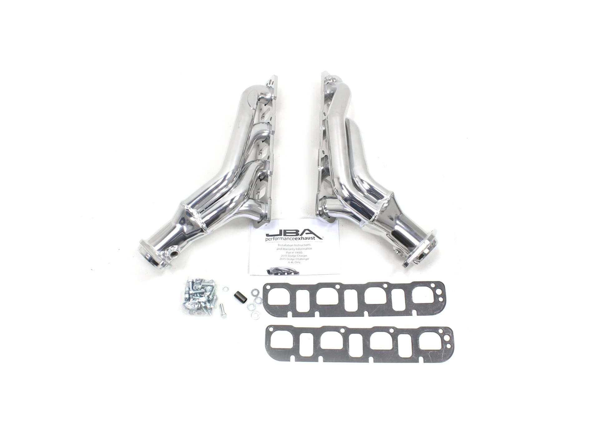 1968SJS JBA Header (1 7/8" 2015-17 Challenger/Charger 6.4L/Hellcat 6.2L Silver Ceramic), 1 Pack
