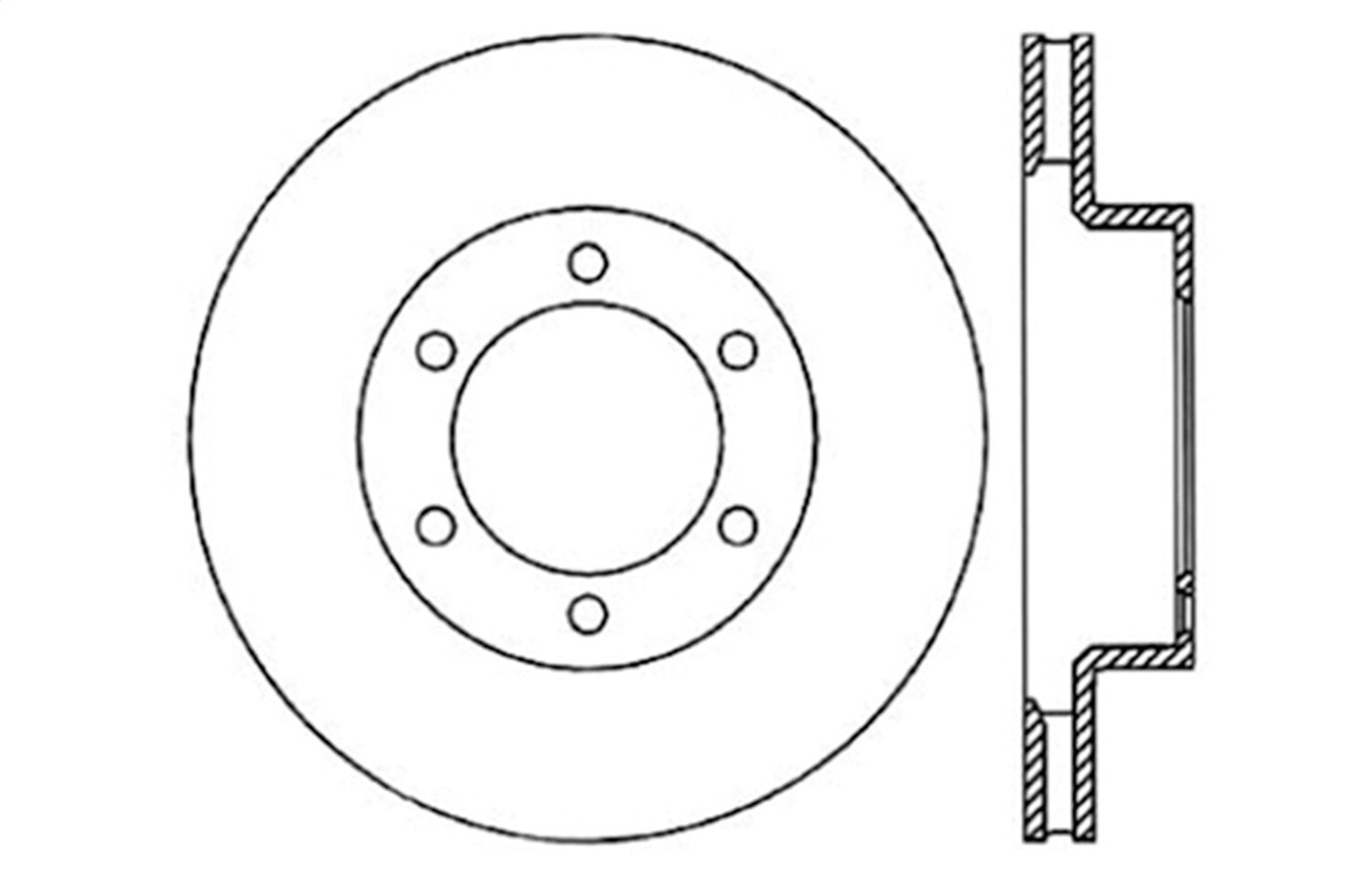 Sport StopTech 128.44127R Cross Drilled Brake Rotor (Front Right), 1 Pack