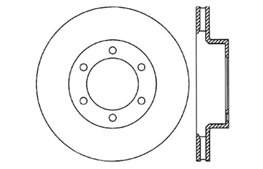 Sport Drilled/Slotted Brake Rotor StopTech 127.44127L (Front Left), 1 Pack