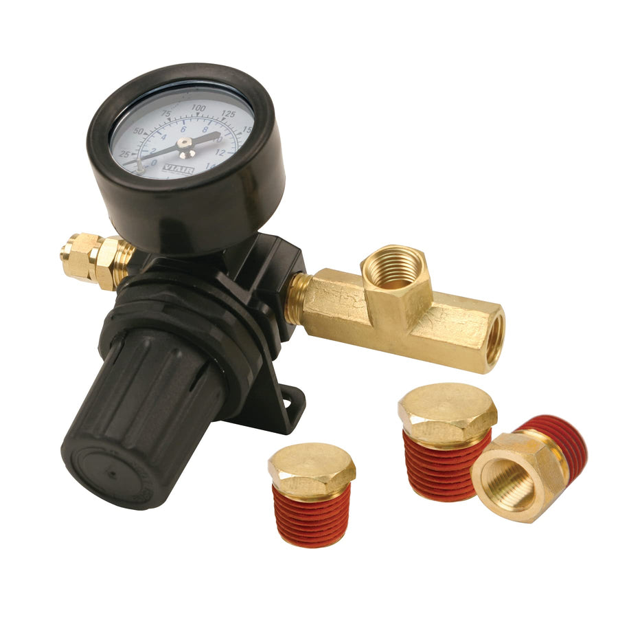 Viair Air Pressure Inline Regulator, 0-200 psi, Black, 90150
