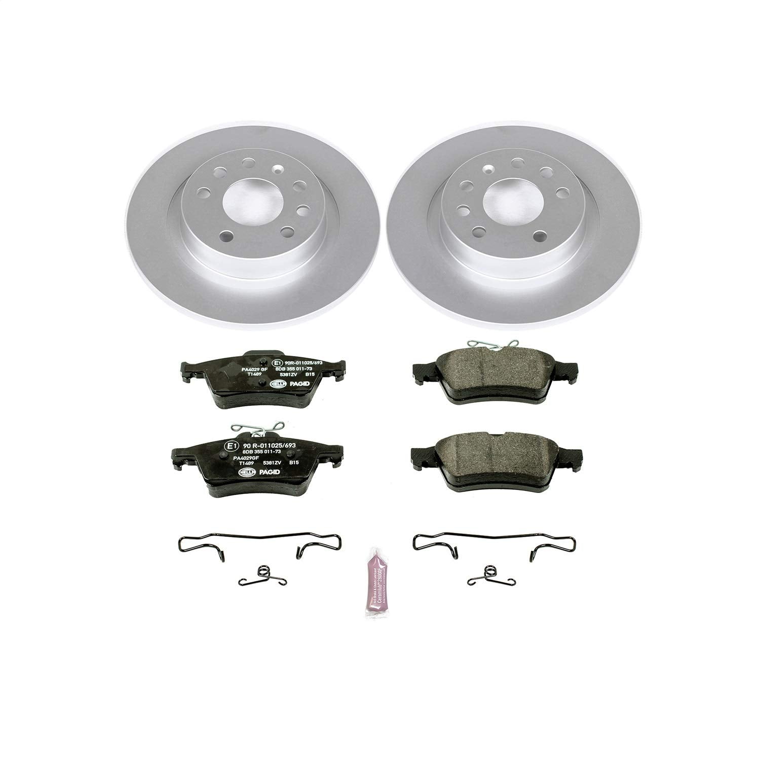 Euro-Stop Power Stop ESK981 Brake Kit Rear For Saab 9-3 2003-2011 [Model Specific]