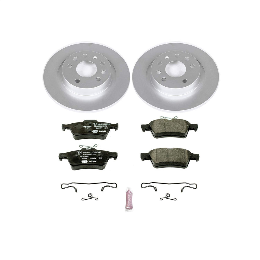 Euro-Stop Power Stop ESK981 Brake Kit Rear For Saab 9-3 2003-2011 [Model Specific]