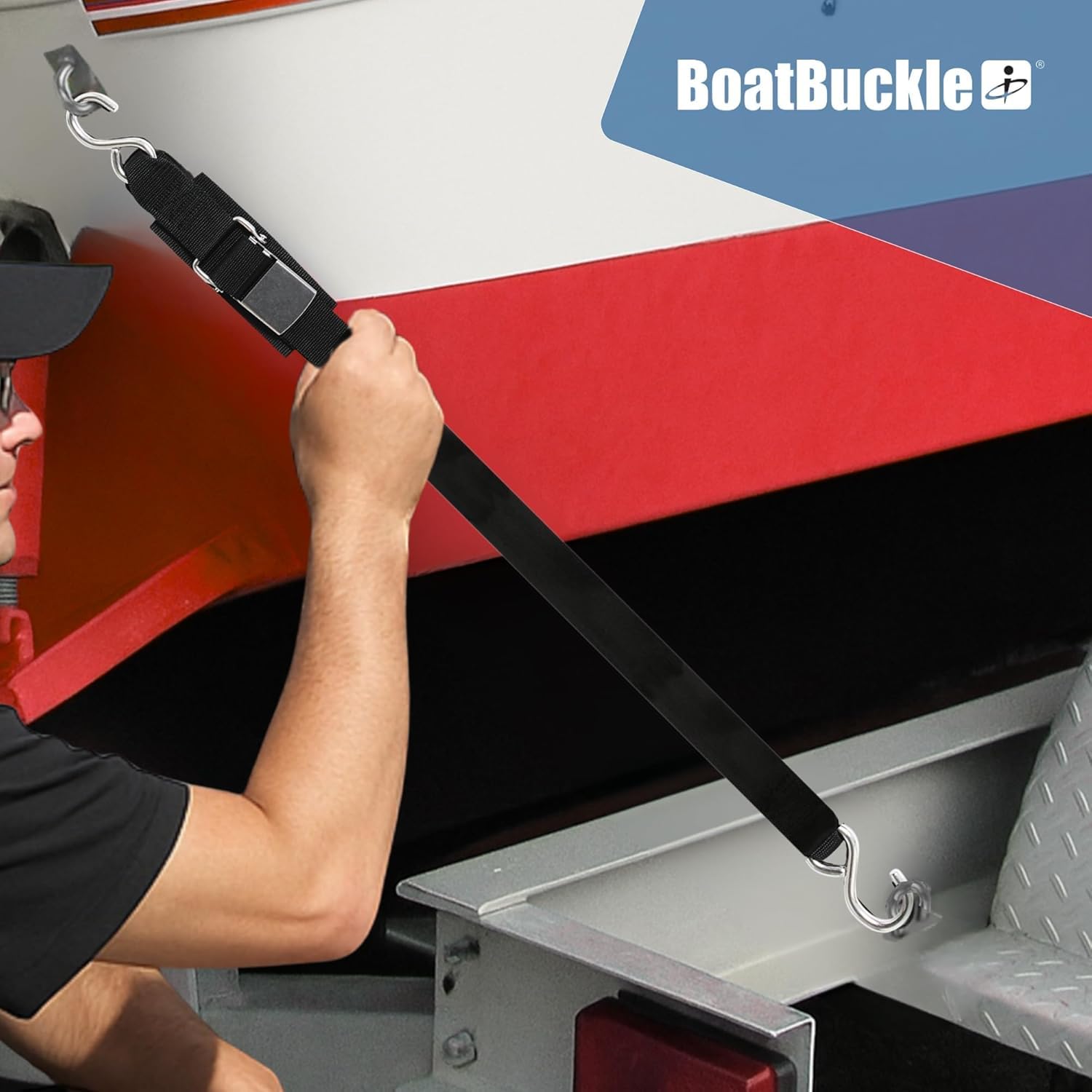 Kwik-Lok BoatBuckle Stainless Steel Transom Tie-Downs