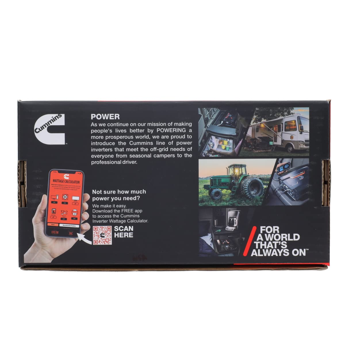 Cummins 400 Watt CMN400 Car Inverter DC 12 Volts to 110 Volts AC Converter (Full Kit Included) 2 AC Ports Plus 2.4A USB & Fast-Charge 3.0A USB-C