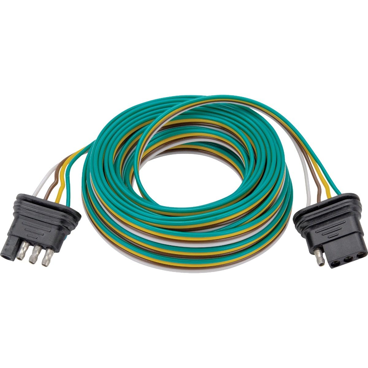24 ft. TOWSMART Trailer End 4-Way Flat Trailer Light Wiring Connector