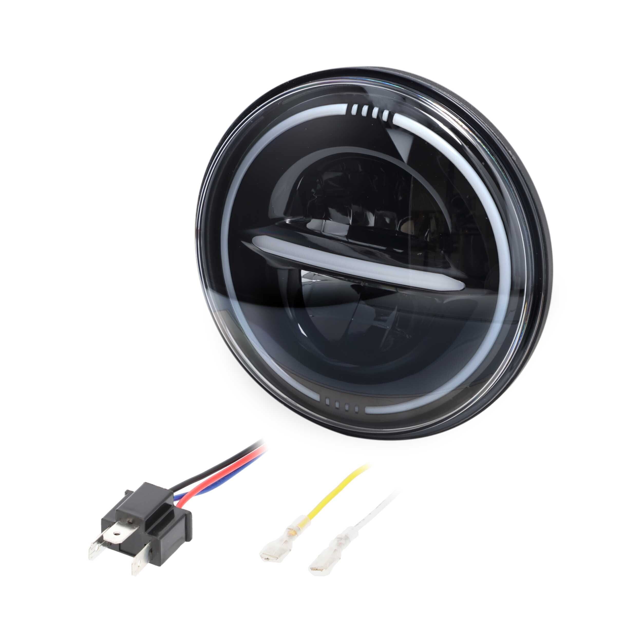 7" Reflector Headlight with Full Halo - Metra (BC-709B)
