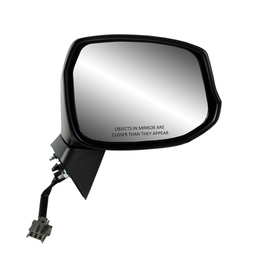 Fit System Mirror Passenger Side for Honda Civic Coupe, Sedan Model, Textured Black w/PTM Cover, Foldaway, Power