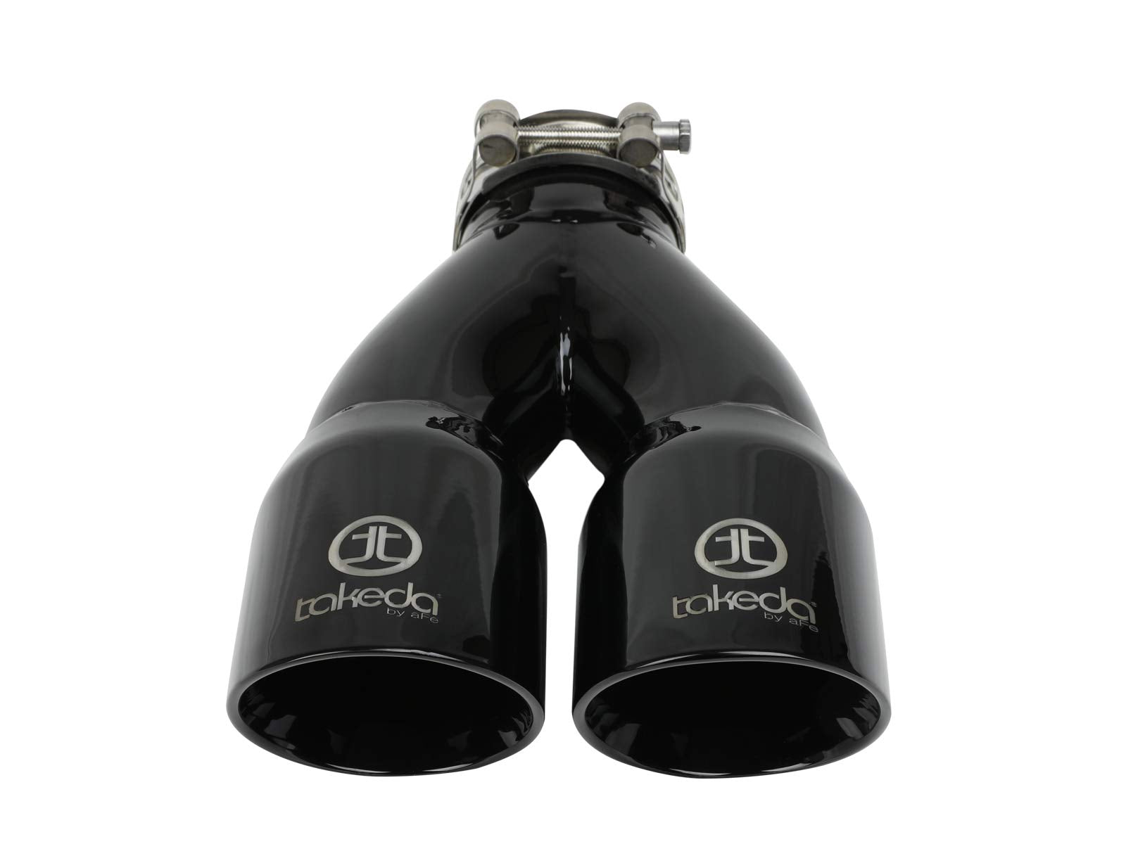 MACH Force-Xp aFe Power 49T25364-B10 Clamp-on Exhaust Tip, Black 304 Stainless Steel