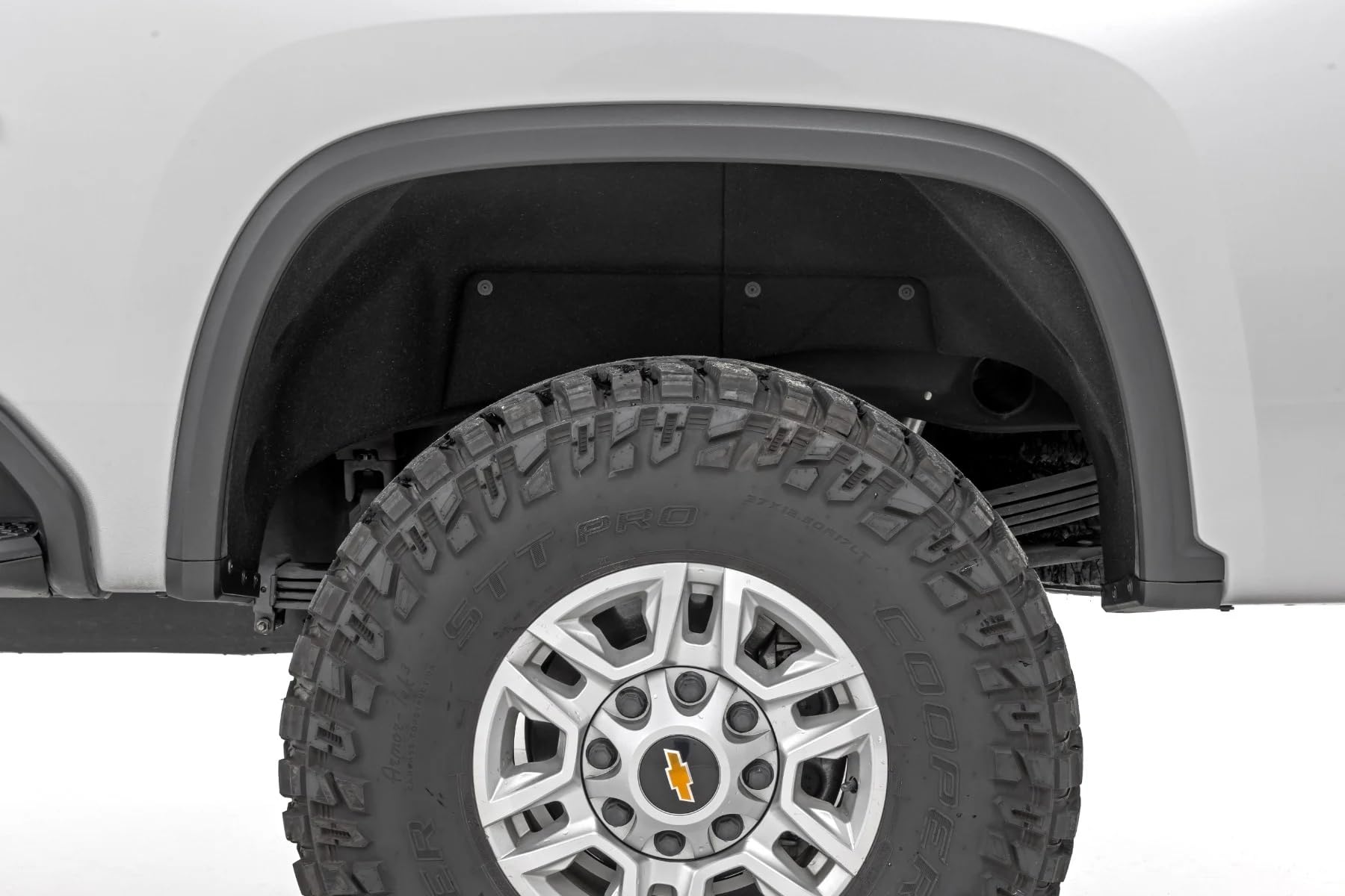 Rough Country Mud Flap Delete Kit for 2500HD/3500HD Chevy Silverado (2020-2025) 2WD/4WD - Front & Rear Mud Flap Removal Kit, Sleek Look & Added Tire Clearance