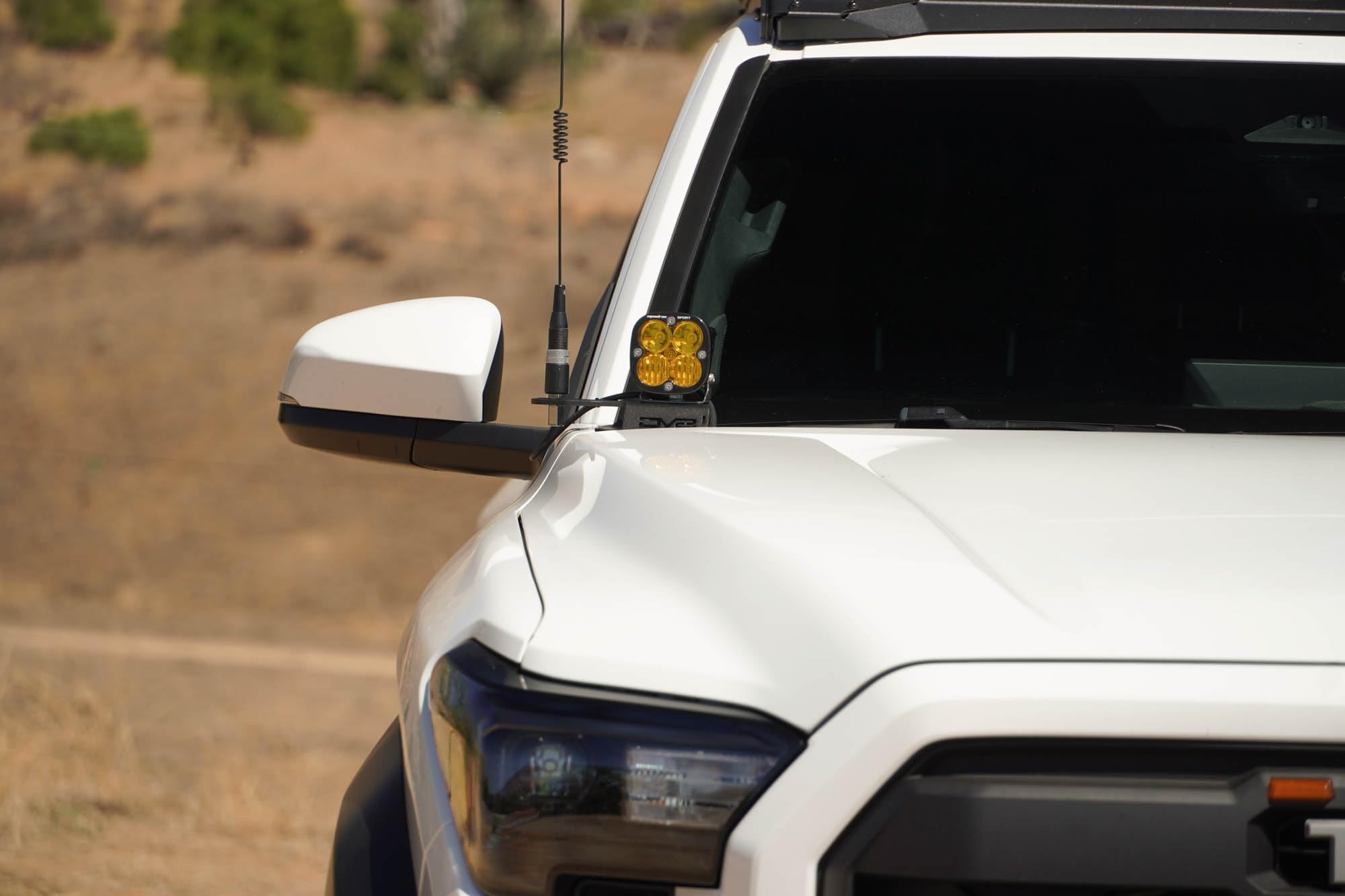 Ditch Light Brackets DV8 Offroad for 2024-2025 Toyota Tacoma | Mounts Up to Two 3" Pod Lights | Second Mounting Point Can Be Used for an Antenna, Whip Light, etc. | Low-Profile Fitment | Fully Bolt-On