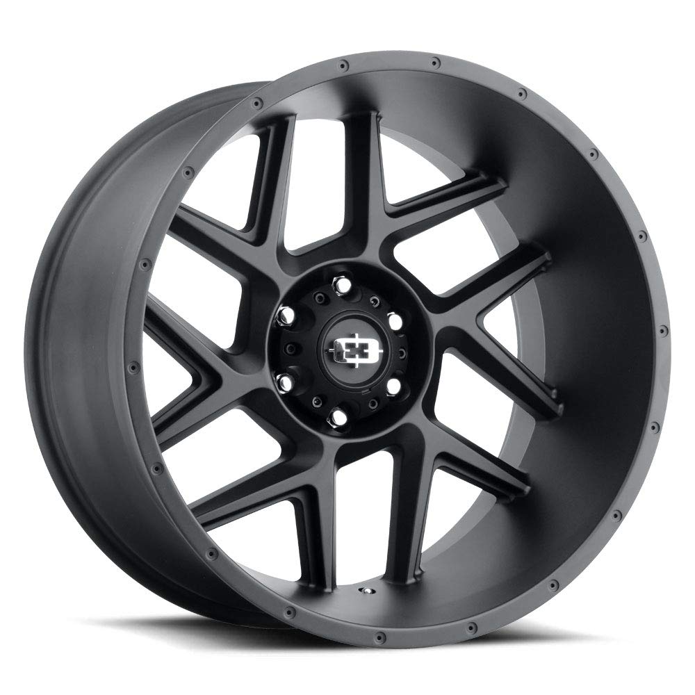 24x12 Vision Sliver 360 -57mm Black/Machined Wheel Rim 24" Inch
