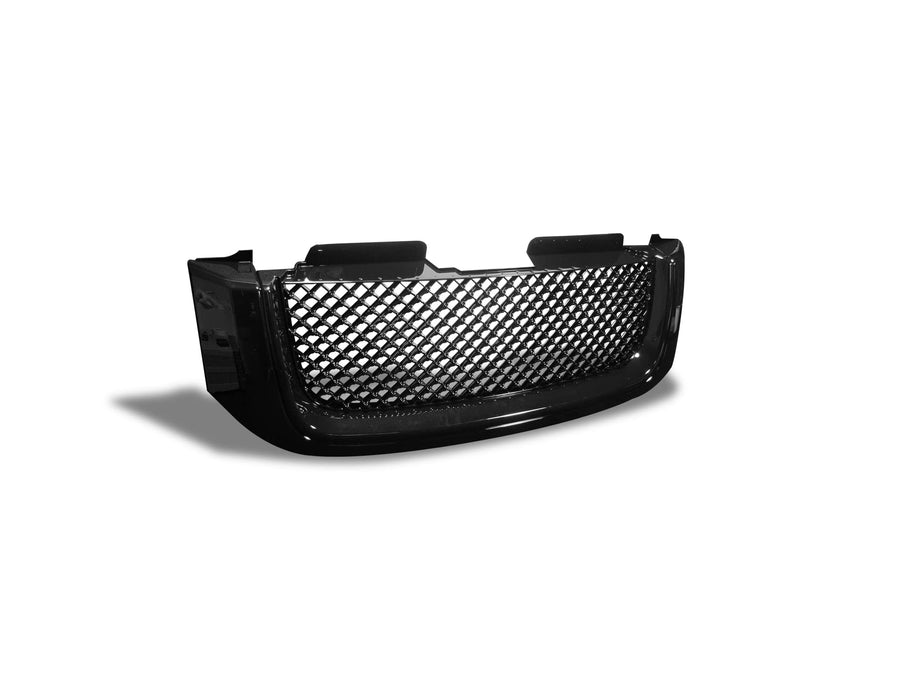 7148604 Armordillo USA Mesh Front Hood Grille - Gloss Black Fits 2002-2008 GMC Envoy