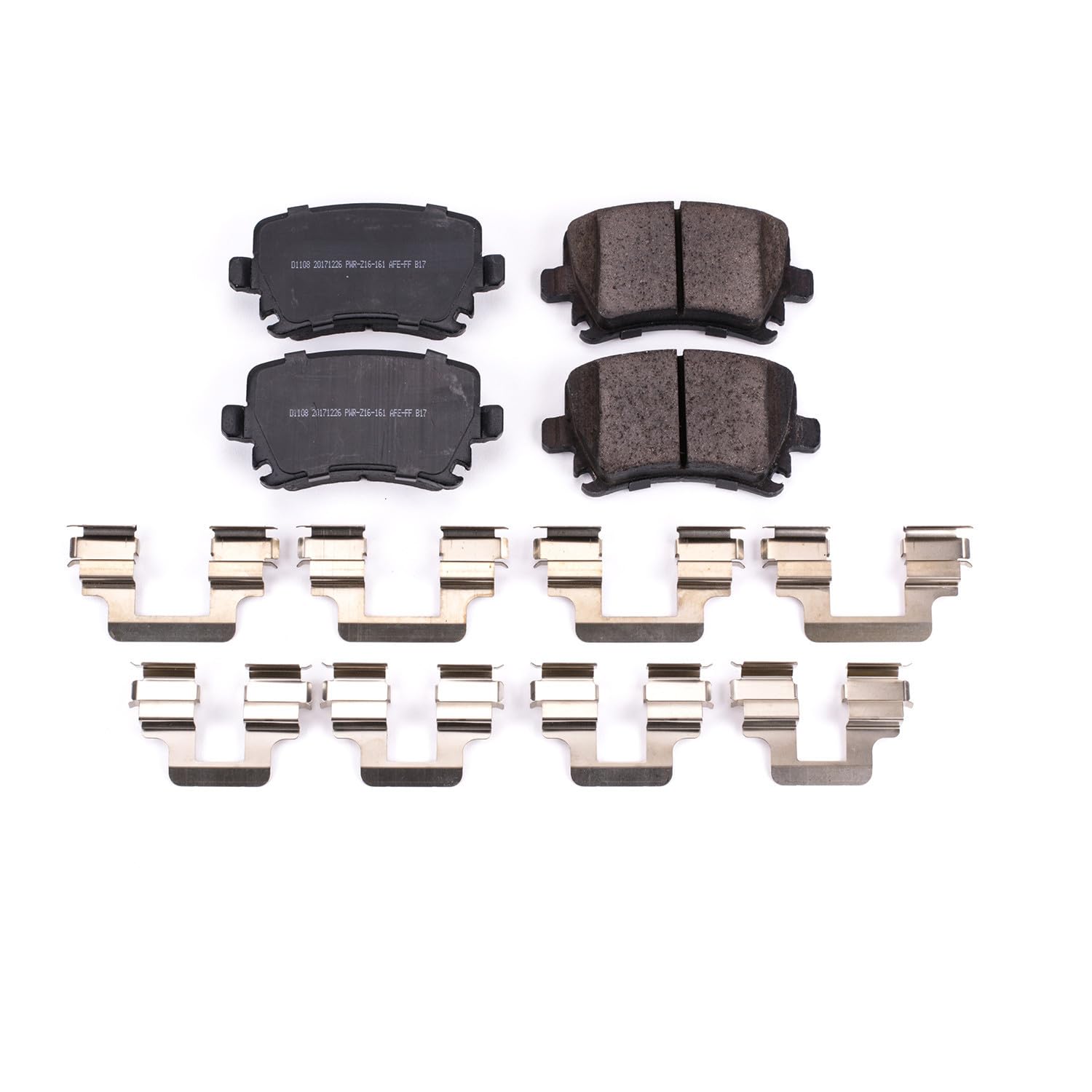 Z17 Power Stop 17-1108 Rear Ceramic Brake Pads with Hardware