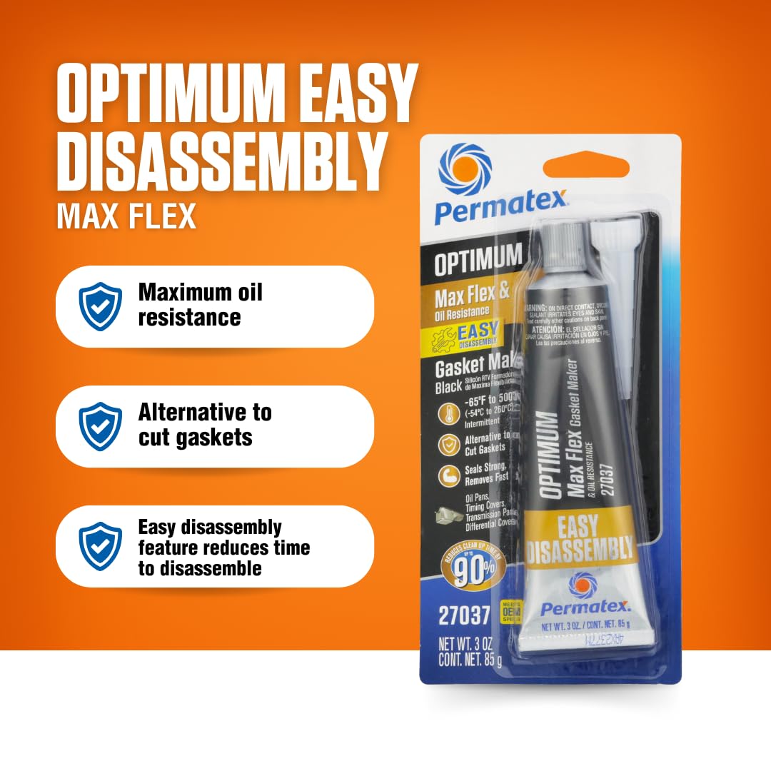 Optimum Black Permatex Gasket Maker, 3 oz