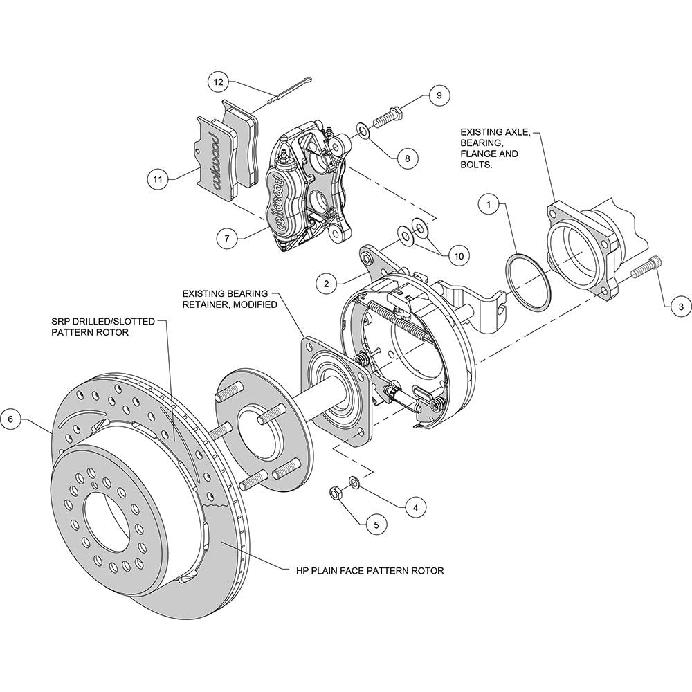 P/S FDLI Park Brake Kit, Red