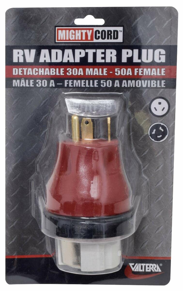 Valterra Mighty Cord A10-3050DAVP 50 Amp Female to 30 Amp Male Detachable Adapter Plug (30A-50A)