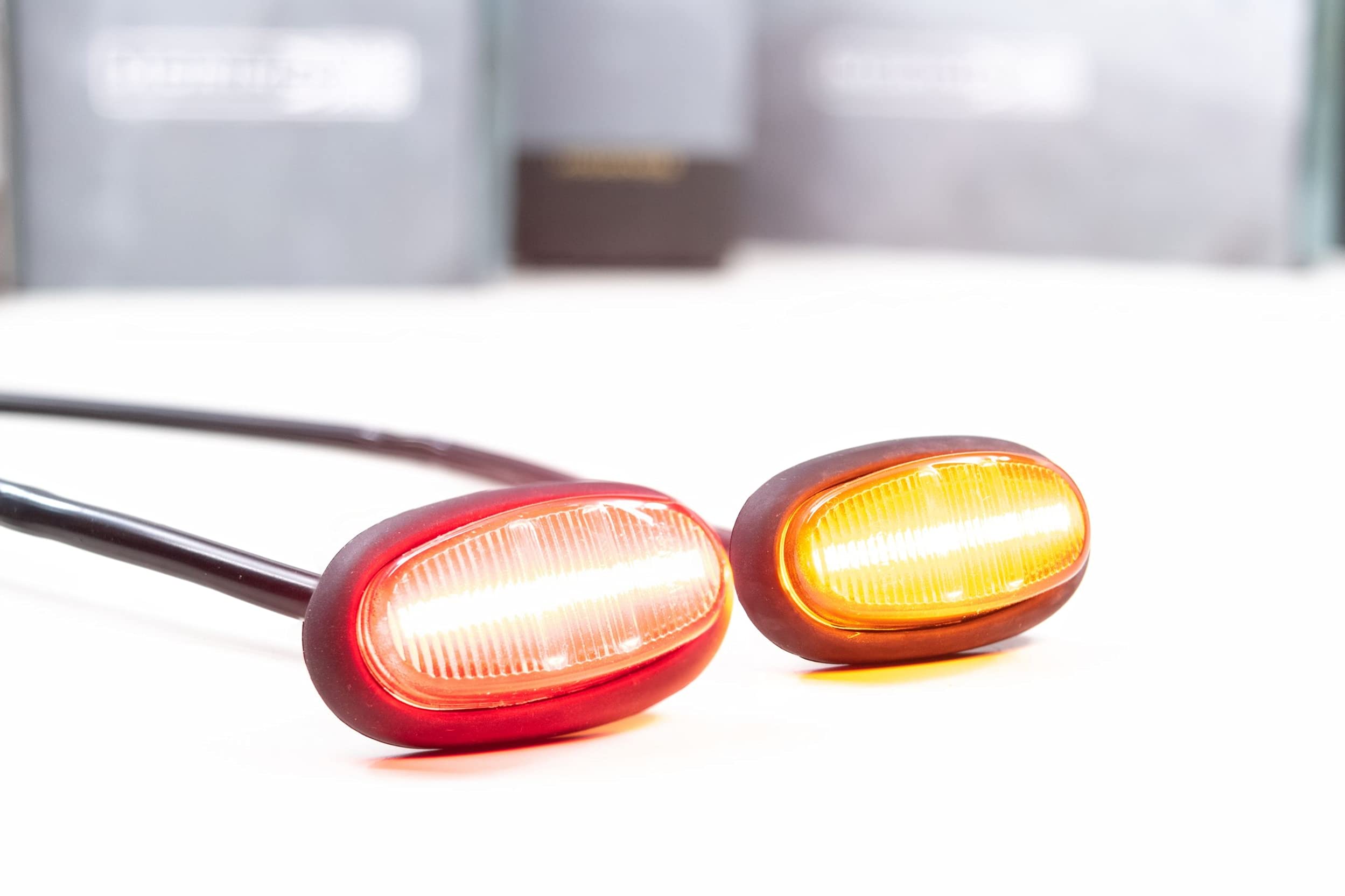 Morimoto XB LED Side Markers, Smoked Housing, Raptor Fits Ford (16-20), Four Plug and Play Assemblies, Easy Install, Amber Front & Red Rear, Amber Front & Red Rear (1x LF7930-1)