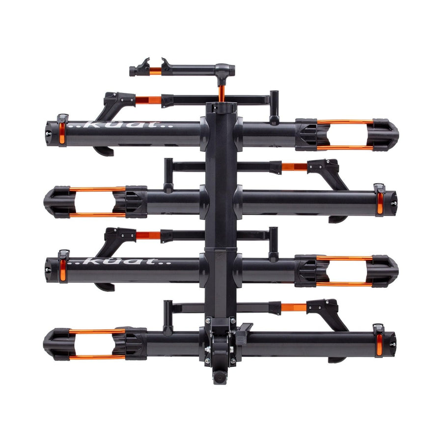 KUAT NV 2.0-2" Add-On - +2-Bike Rack | Increases The 2" NV to a 4-Bike Hitch Rack | Rugged All-Metal Construction | E-Bike Compatible | Gray Metallic and Orange Anodize (NA22G)