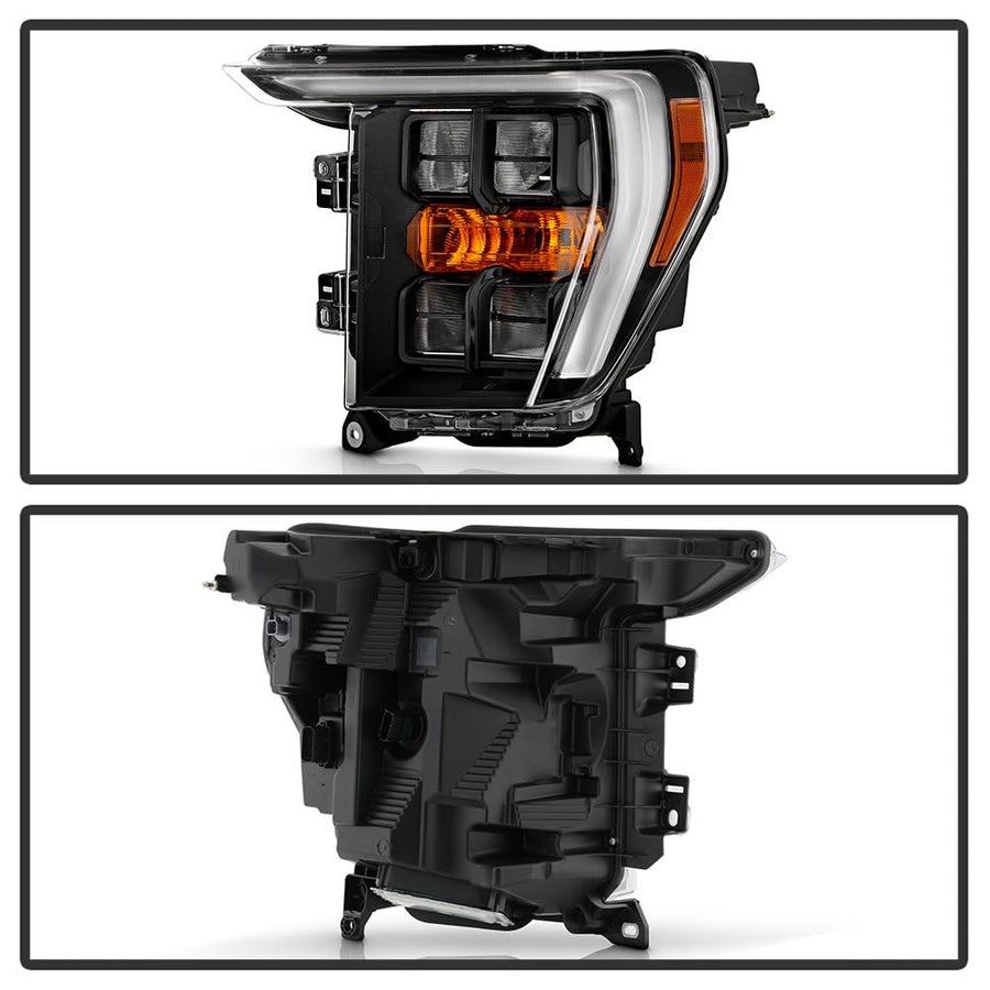 Ford F150 Spyder (OE) 21-23 Quad LED w/DRL Headlight - OE Black Left