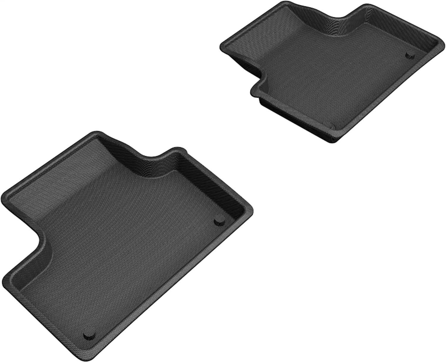 KAGU 3D MAXpider Custom Fit Floor Mat (BLACK) Compatible with VOLVO XC60 T8 TWIN ENGINE 2018-2023 - Second Row