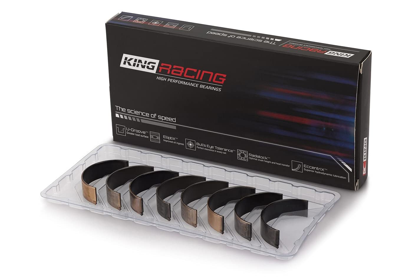 King 55-67 Ford Engine Bearings (CR803XPN) Performance Rod Bearing Set 265/283/302/327 V8 (Size STD)