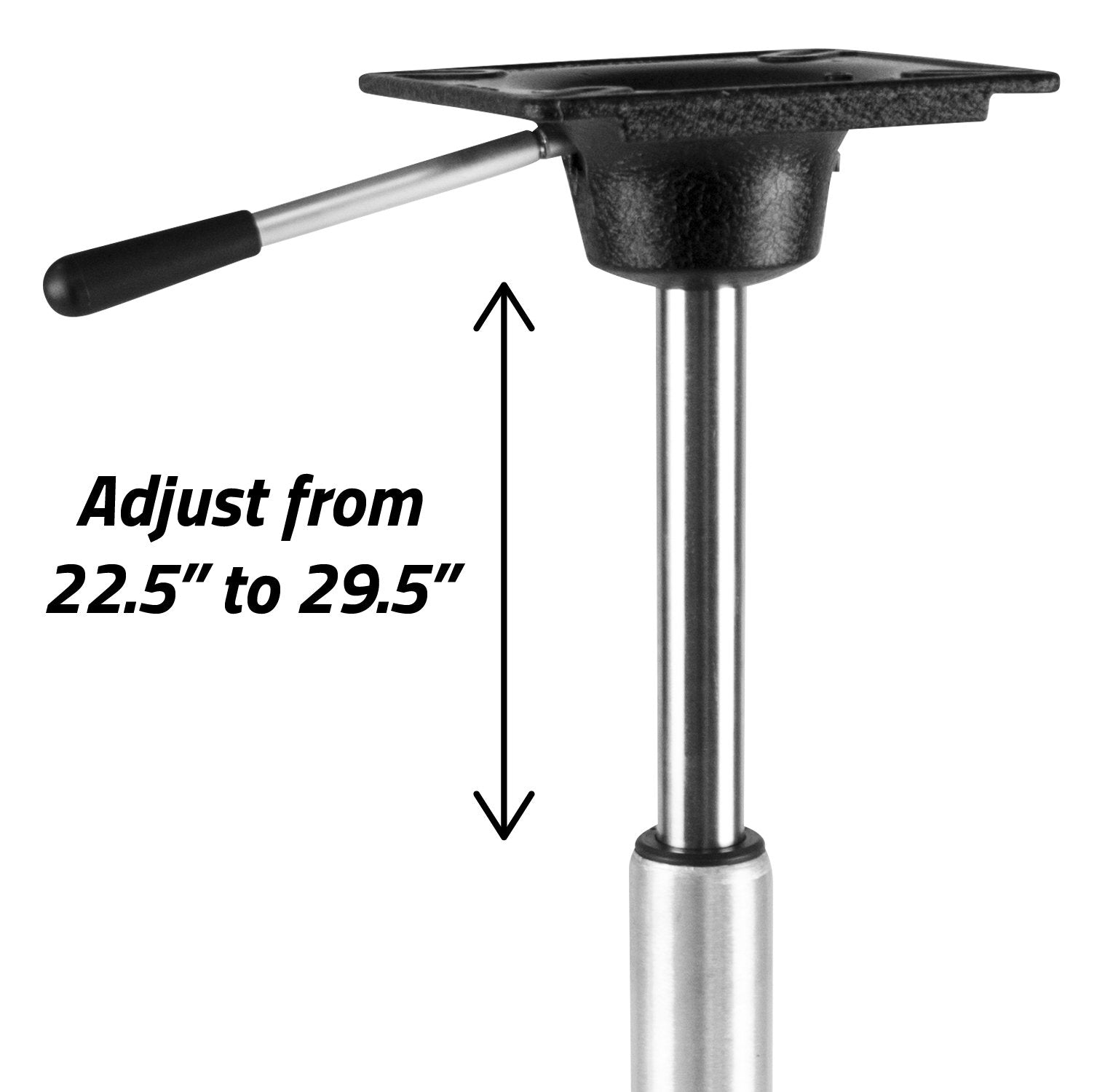 8WD2002 Wise King Pin Power Rise Pedestal, Adjustable from 22.5" to 29.5"