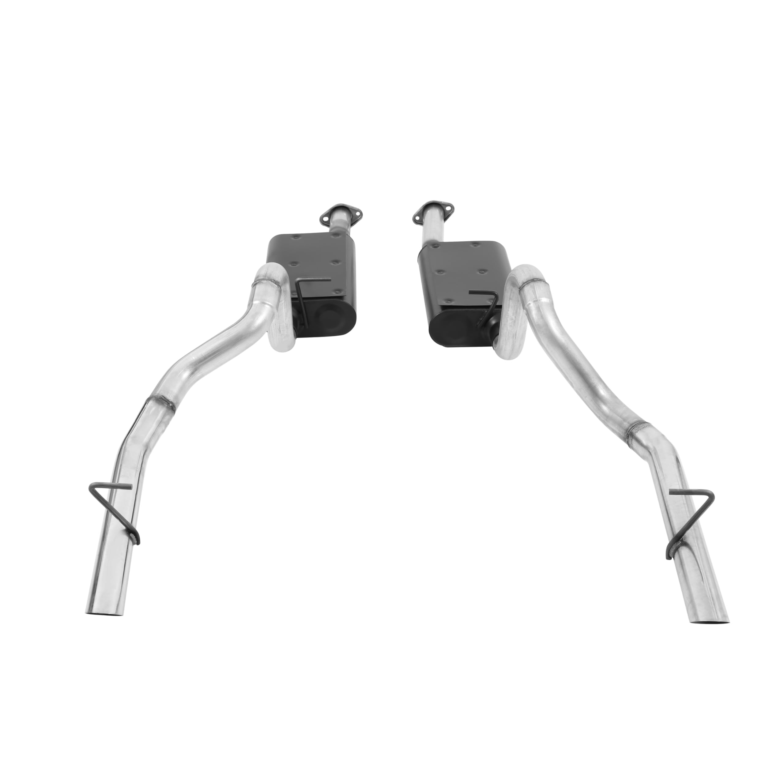 Flowmaster Force II 17203 Cat-Back Exhaust Kit 2.5 Inch Aluminized Steel Polished 304 Stainless Steel Tips Compatible with 1986-1993 Ford Mustang LX 5.0L and 1986 Mustang GT