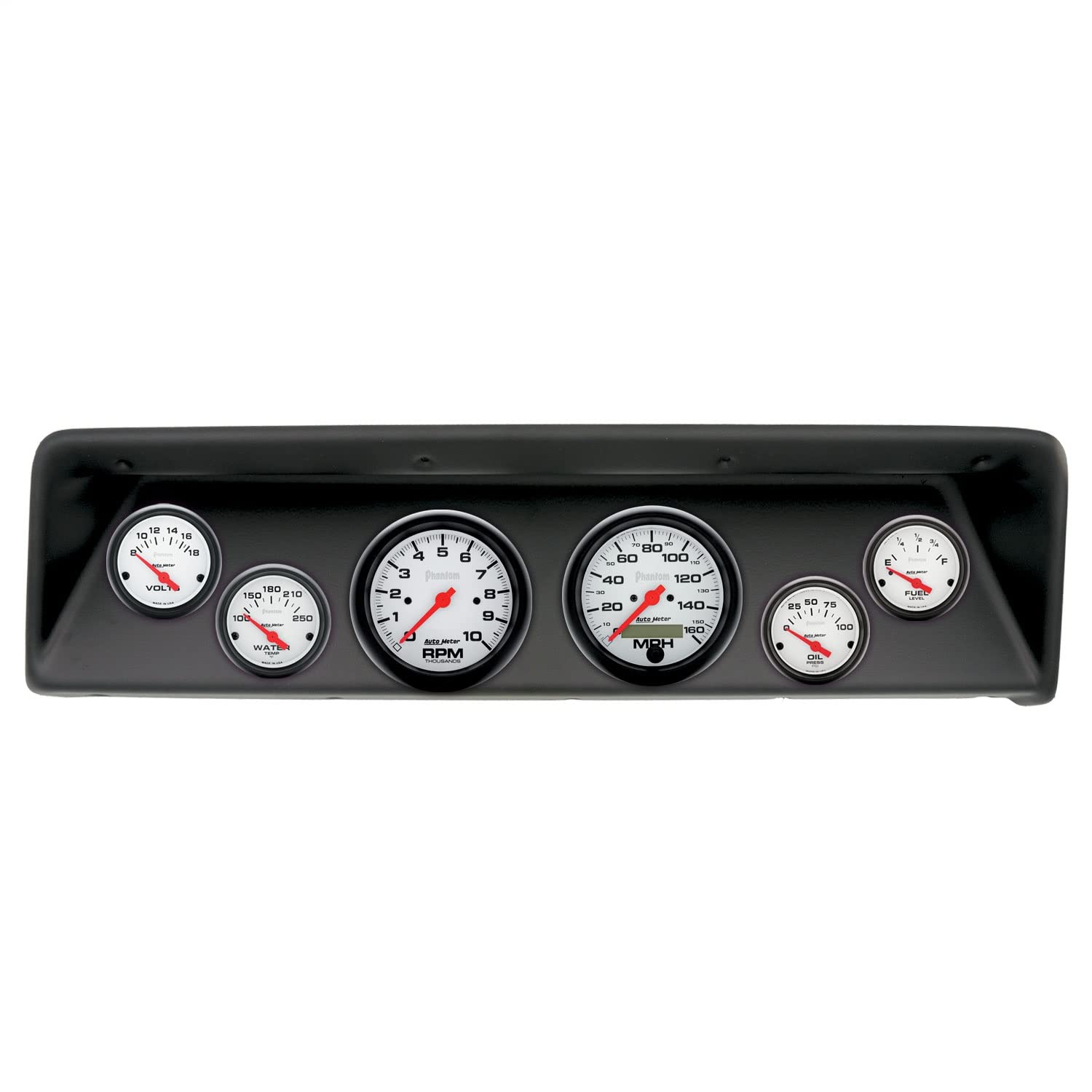 AutoMeter Dash Kit Direct Fit, (3 3/8" X2, 2 1/16" X4), Chevrolet Nova 66-67, Phantom (2112-09)