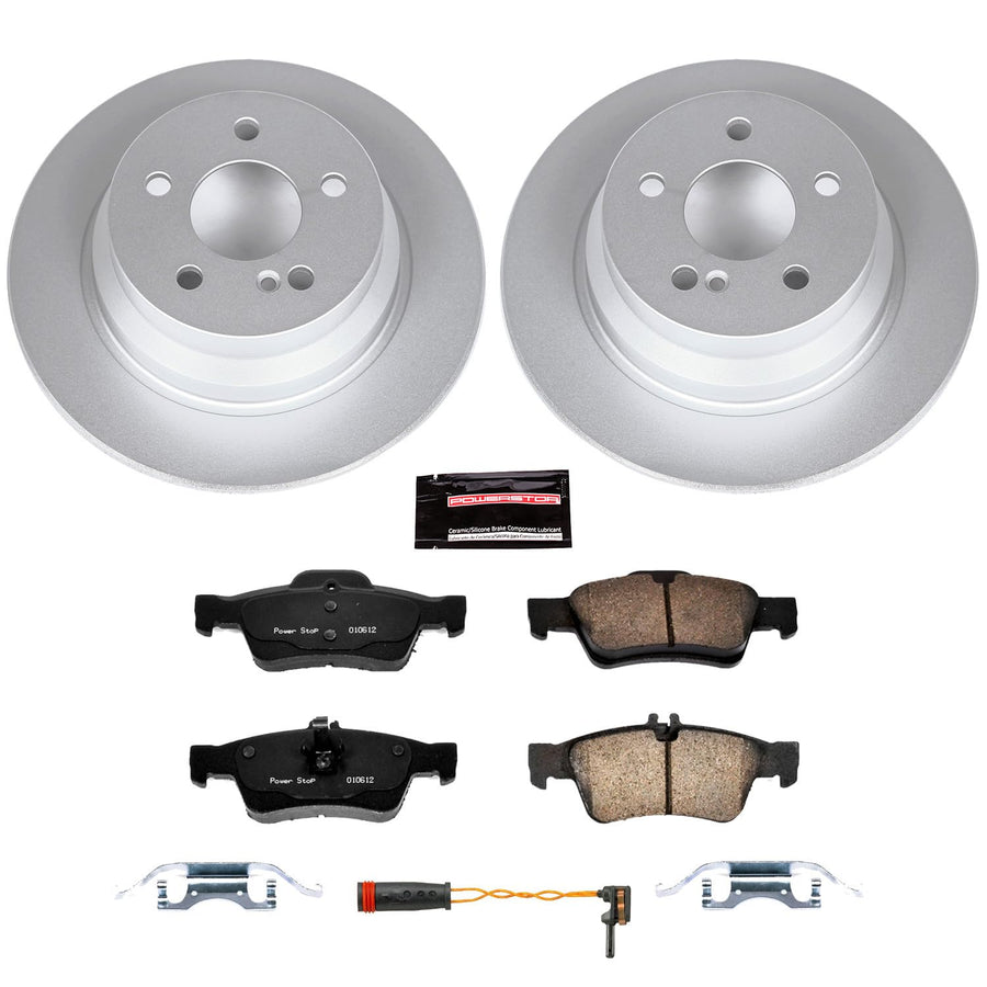 Rear Power Stop Z23 Evolution Geomet Coated Brake Kit For Mercedes-Benz E250 2014-2016 [Model Specific]