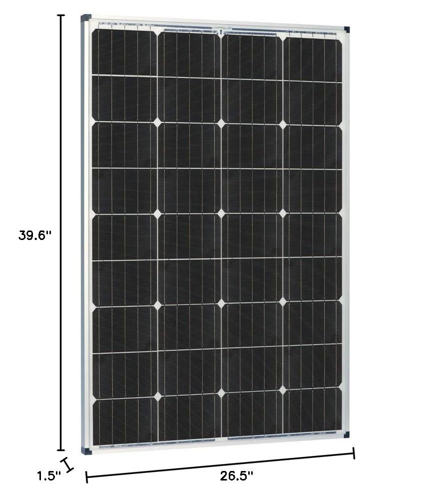 Zamp Solar 115-Watt Legacy Series Roof Mount Solar Panel Kit with Digital Charge Controller