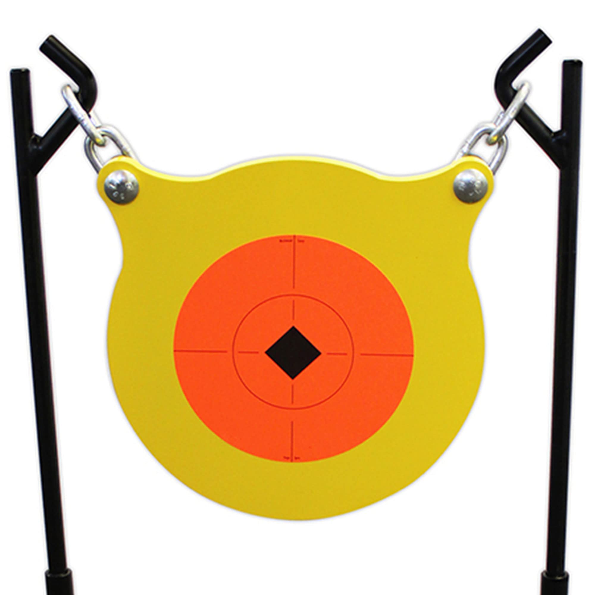 Birchwood Casey Boomslang World of Targets AR500 Steel Durable 0.5" Thick 9.5" Diameter Shooting Gong Target with Stand & Hanging Hardware