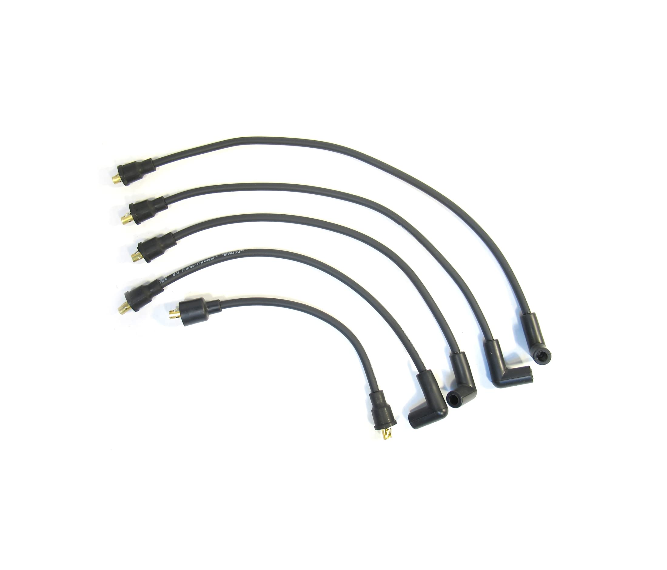 Pertronix 804206 Black Flame-Thrower 8mm 4 Cylinder Spark Plug Wire
