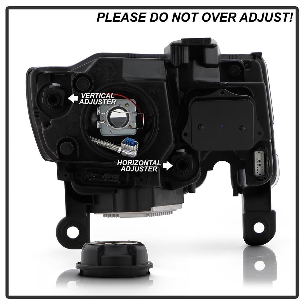 Jeep Grand Cherokee Spyder (POE) 17-21 (Fit HID Model) w/Auto Leveling LED DRL Headlight (Low D3S High D3S) - OE Chrome Left