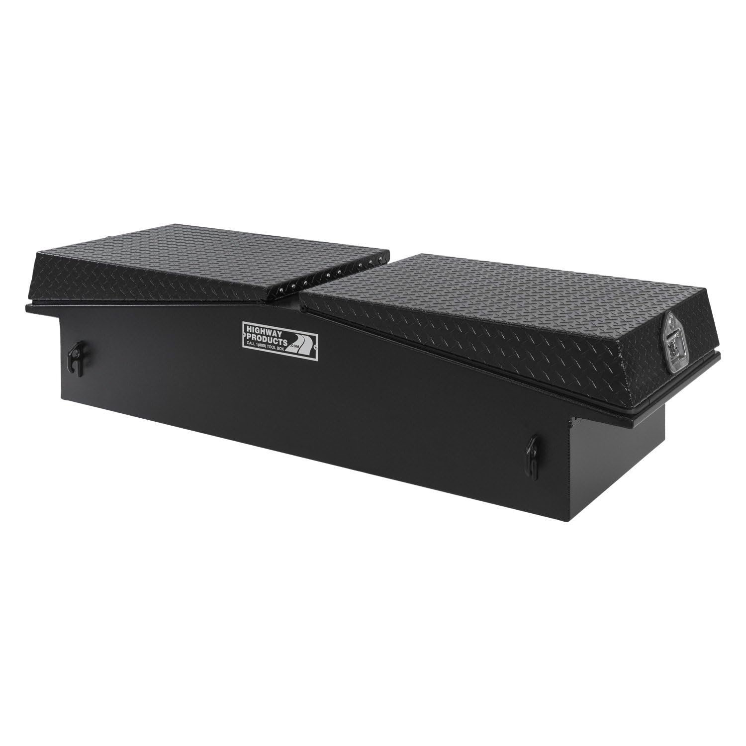 Gull Wing Tool Box 71X16X23 with Smooth Black Base/Leopard LID