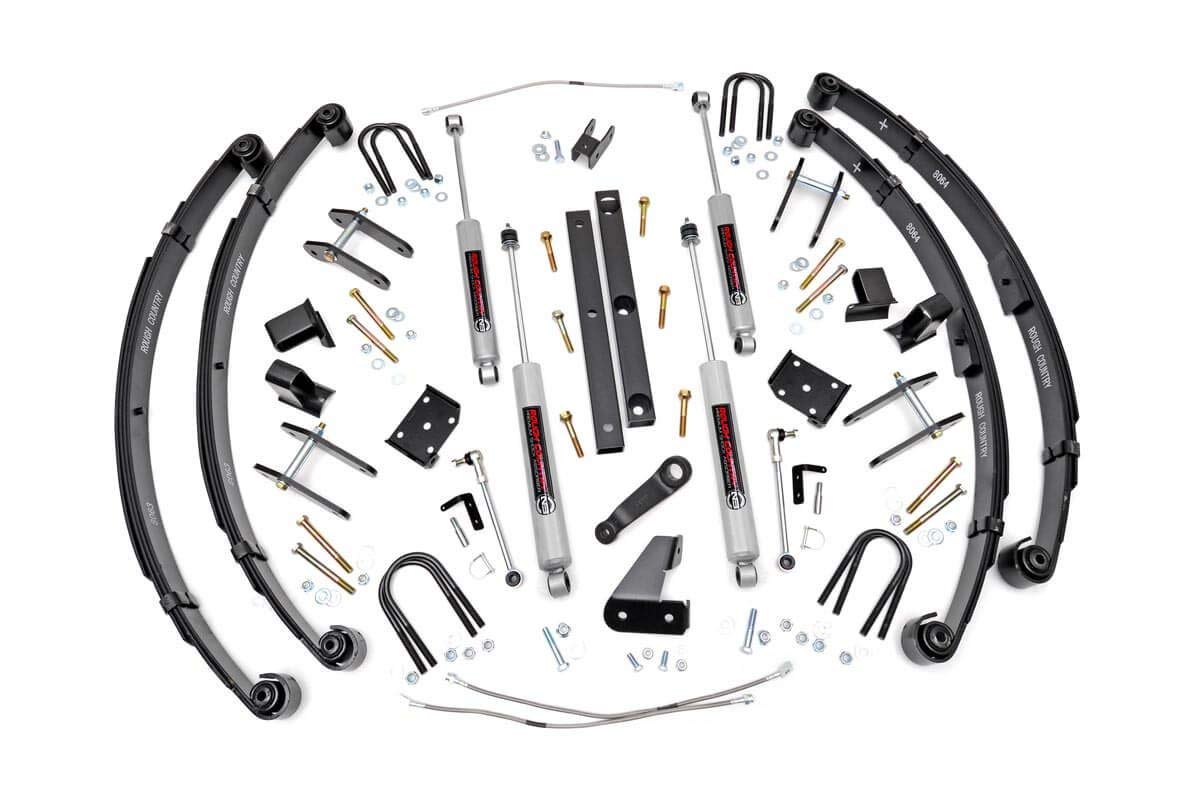 4.5" Rough Country Lift Kit for 87-95 Jeep Wrangler YJ |Power Steering - 617.20
