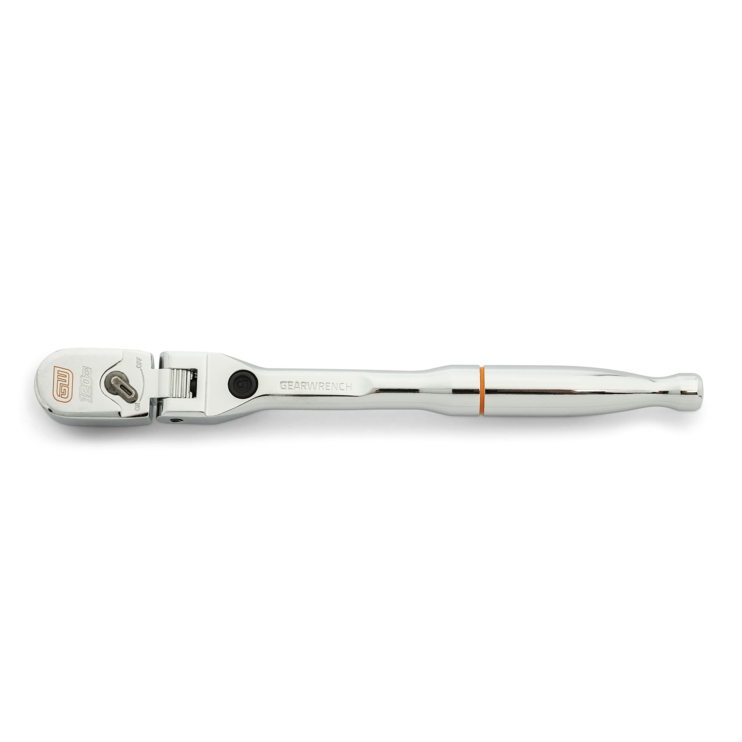 120XP GEARWRENCH 1/4" Drive Locking Flex Head Ratchet with Full Polish Grip - 81054