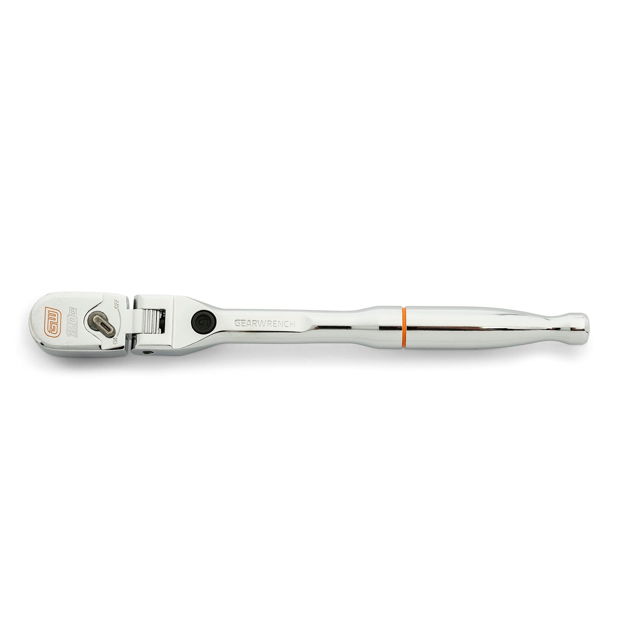 120XP GEARWRENCH 1/4" Drive Locking Flex Head Ratchet with Full Polish Grip - 81054