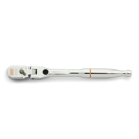 120XP GEARWRENCH 1/4" Drive Locking Flex Head Ratchet with Full Polish Grip - 81054