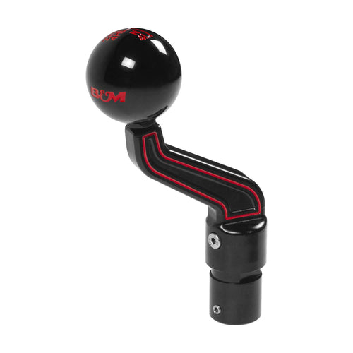 18-20 Wrangler Jl B&M Racing, Extended Transfer Case Handle & Shift Knob, Black