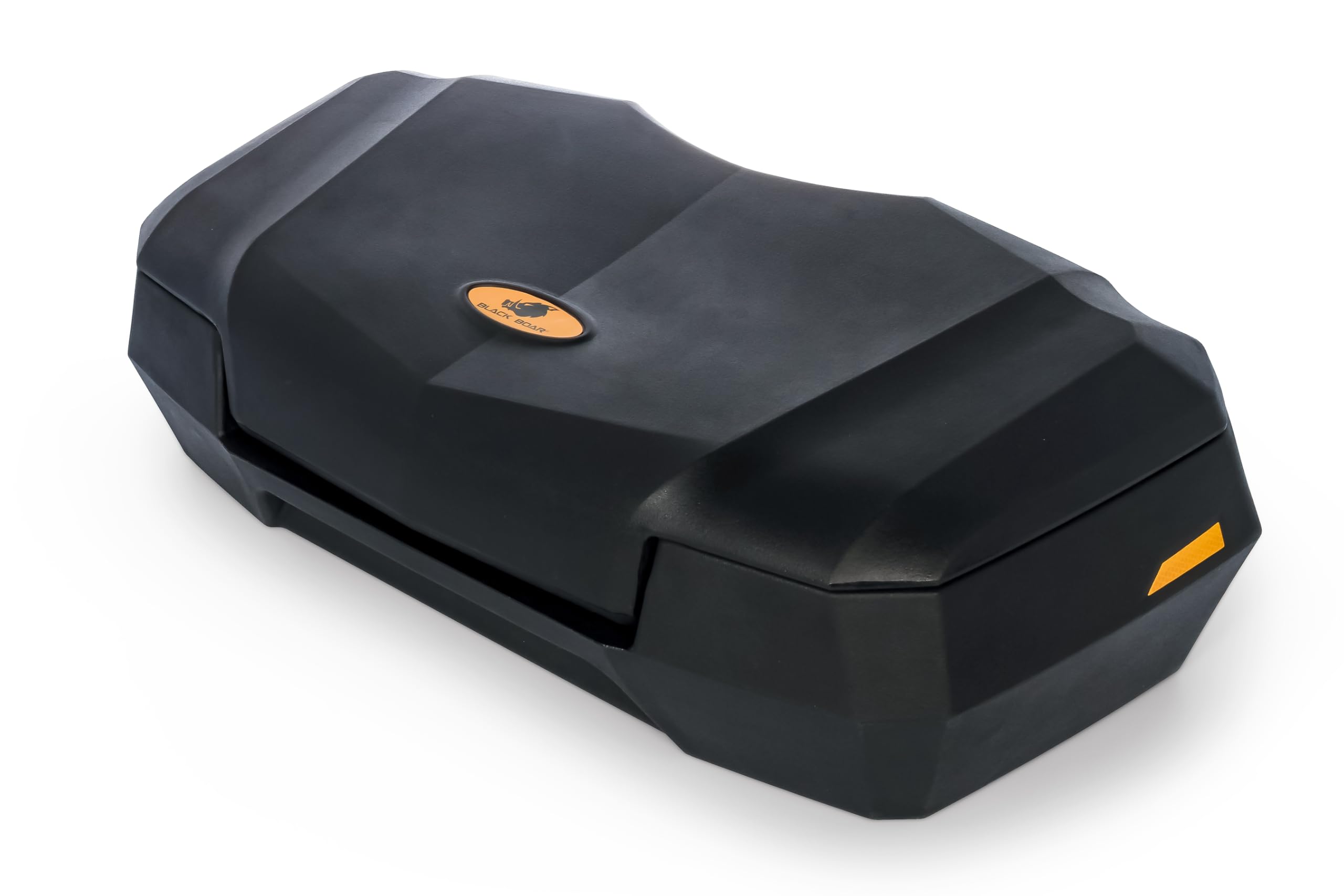 ATV Front Storage Box Black Boar - Features Durable Polyethylene Design w/Stainless Steel Lockable Latches - includes Mounting Hardware - Easily Attaches to Front Tubular Racks (66011)