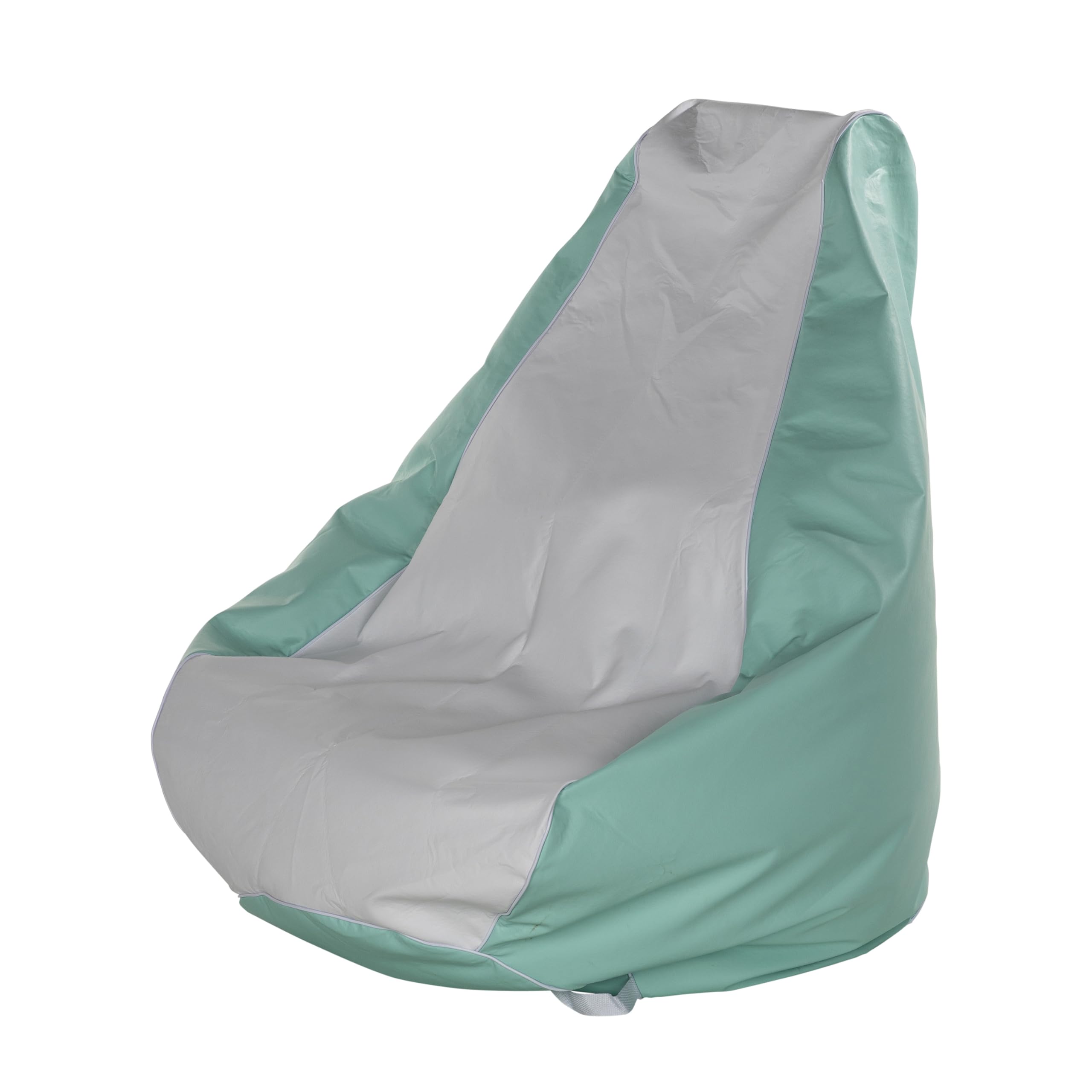 Marine Bean Bag Chair Taylor Made for Boats, Docks, Beaches, Marine Grade Vinyl, Twin-Zipper Design, Weather-Resistant, Water-Repellent, Carrying Handles, Seafoam – 2020193618